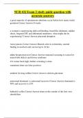 NUR 432 Exam 2 study guide question with accurate answers