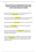 APHR CERTIFICATION&semi; COMPREHENSIVE STUDY GUIDE &ndash; EXPERT STRATEGIES&comma; REVIEW OF KEY QUIZZES&comma; AND PRACTICE QUESTIONS WITH ANSWERS