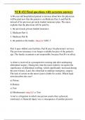 NUR 432 Final questions with accurate answers