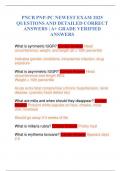 PNCB PNP-PC NEWEST EXAM 2025 QUESTIONS AND DETAILED CORRECT ANSWERS &vert; A&plus; GRADE VERIFIED ANSWERS