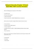 Network Security Chapter 15 Exam 2025 With 100&percnt; Correct Answers