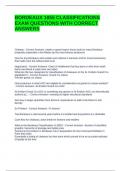 BORDEAUX 1855 CLASSIFICATIONS EXAM QUESTIONS WITH CORRECT ANSWERS