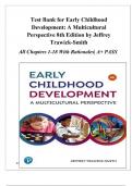 TEST BANK FOR Early Childhood Development&colon; A Multicultural Perspective 8th Edition by Jeffrey Trawick-Smith &vert; ISBN - 978-0137545155 &vert; All chapters 1-18 With Rationales &vert; A&plus; ASSURED &vert;