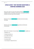 CPACC EXAM &sol; TEST REVIEW QUESTIONS & VERIFIED ANSWERS 2025
