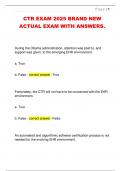 CTR EXAM 2025 BRAND NEW  ACTUAL EXAM WITH ANSWERS&period;