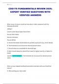 COG170 FUNDAMENTALS REVIEW 2025&semi; EXPERT VERIFIED QUESTIONS WITH VERIFIED ANSWERS