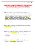 FLORIDA 240 LICENSE EXAM 2025 BRAND  NEW ACTUAL EXAM WITH ANSWERS&period; 
