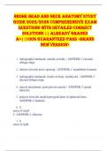 NBDHE Head and Neck Anatomy STUDY GUIDE 2025&sol;2026 COMPREHENSIVE EXAM QUESTIONS WITH DETAILED CORRECT SOLUTIONS &vert;&vert; ALREADY GRADED A&plus;&vert;&vert;100&percnt; GUARANTEED PASS <BRAND NEW VERSION>