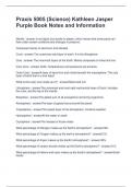 Praxis 5005 &lpar;Science&rpar; Kathleen Jasper Purple Book Notes and Information   Questions and Answers