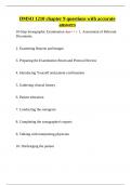 DMSO 1210 chapter 9 questions with accurate answers&period;