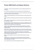 Praxis 5005 Earth and Space Science Questions and Answers 100&percnt; Correct