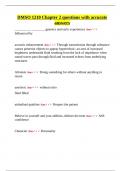 DMSO 1210 Chapter 2 questions with accurate answers