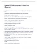 Praxis 5005 Elementary Education &lpar;Science&rpar; Questions and Answers 100&percnt; Correct