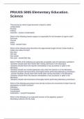 PRAXIS 5005 Elementary Education&period; Science Questions and Answers 2025