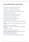 Praxis 5005 Kathleen Jasper Book Questions and Answers 100&percnt; Correct