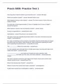 Praxis 5005- Practice Test 1 Questions with Solutions