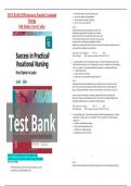 TEST BANK FOR Success in Practical Vocational  Nursing  10th Edition Carrol Collier