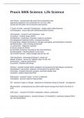 Praxis 5005 Science&period; Life Science Questions and Answers