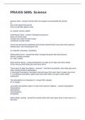 PRAXIS 5005&period; Science Questions and Answers Graded  A&plus;