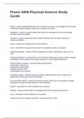 Praxis 5005-Physical Science Study Guide Questions and Answers 100&percnt; Correct