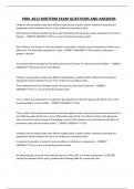 PBHL 4613 MIDTERM EXAM QUESTIONS AND ANSWERS