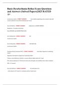 Basic Dysrhythmia-Relias Exam Questions and Answers &lpar;Solved Papers&rpar;2025 RATED A&plus;