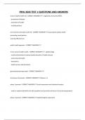 PBHL 3643 TEST 1 QUESTIONS AND ANSWERS