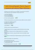 Adult Echocardiography Practice Exam &num;1  Questions and Answers &lpar;Expert Solutions&rpar;