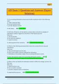 AIS Exam 1 Questions and Answers &lpar;Expert  Solutions&rpar;