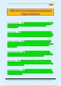 AMH 2010 Final Questions and Answers  &lpar;Expert Solutions&rpar;