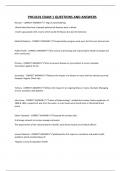PHC4101 EXAM 1 QUESTIONS AND ANSWERS