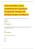 Instrumentation Nccer Comprehensive Questions &lpar;Frequently Tested&rpar; with Verified Answers Graded A&plus;