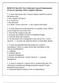 BSMCON Nur2101 Test-3 Infection Control Fundementals of Success Questions With Complete Solutions