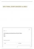SDV FINAL EXAM QUIZZES & ANS&excl;&excl;