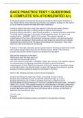 GACE PRACTICE TEST 1 QUESTIONS & COMPLETE SOLUTIONS&lpar;RATED A&plus;&rpar;