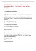 WGU D488 Cybersecurity Architecture and Engineering Exam 125 Questions with Verified Answers&comma;100&percnt;CORRECT
