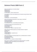 Science Praxis 5005 form 2 Questions and Answers 2025