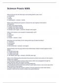 Science Praxis 5005 Questions and Answers Fully Solved