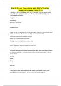 NSHC Exam Questions with 100&percnt; Verified Correct Answers 2025&sol;2026