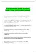 Aci Concrete Field Testing Technician- Grade I Exam With Complete Solutions&period;