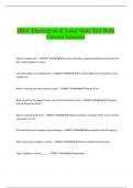 IBEC Electrolysis & Laser State Test With Correct Answers
