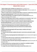 CNA Chapter 2 &ndash; Exam Questions and Verified Answers &vert; 2025&sol;2026 &vert; Rated 100&percnt; Correct