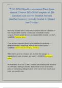 WGU D196 Objective Assessment Final Exam  Version 2 Newest 2025-2026 Complete All 200  Questions And Correct Detailed Answers  &lpar;Verified Answers&rpar; &vert;Already Graded A&plus;&vert;&vert;Brand  New Version&excl;