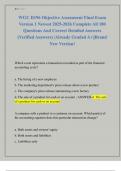 WGU D196 Objective Assessment Final Exam  Version 1 Newest 2025-2026 Complete All 180  Questions And Correct Detailed Answers  &lpar;Verified Answers&rpar; &vert;Already Graded A&plus;&vert;&vert;Brand  New Version&excl;