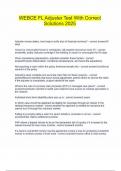 WEBCE FL Adjuster Test With Correct Solutions 2025