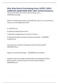 Ohio State Board Cosmetology Exam LATEST &lpar;2025&rpar; COMPLETE QUESTIONS With 100&percnt; Verified Solutions&comma;