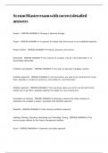 Scrum Master exam with correct detailed answers&period;
