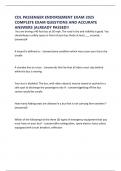 CDL PASSENGER ENDORSEMENT EXAM 2025 COMPLETE EXAM QUESTIONS AND ACCURATE ANSWERS &vert;ALREADY PASSED&excl;&excl;