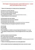 Package deal for CNA &lpar;Certified Nursing Assistance&rpar; Chapter 1 to 10 &ndash; Exam Questions and Verified Answers &vert; 2025&sol;2026 &vert; Rated 100&percnt; Correct