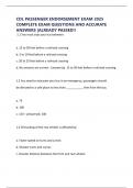 CDL PASSENGER ENDORSEMENT EXAM 2025 COMPLETE EXAM QUESTIONS AND ACCURATE ANSWERS &vert;ALREADY PASSED&excl;&excl;